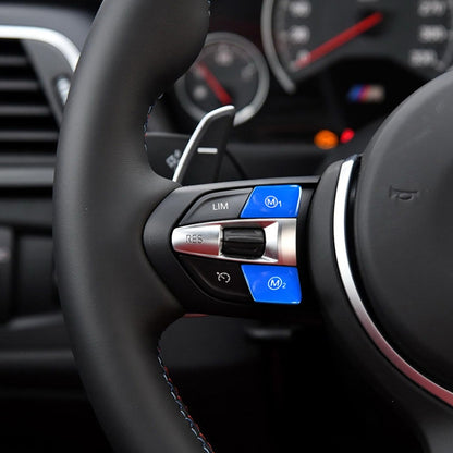 กีฬาพวงมาลัย M1 + M2 แฟชั่นปุ่มสวิทช์ Trim สำหรับ BMW F30 F34 F15 F16 2014-2018, M1+M2
