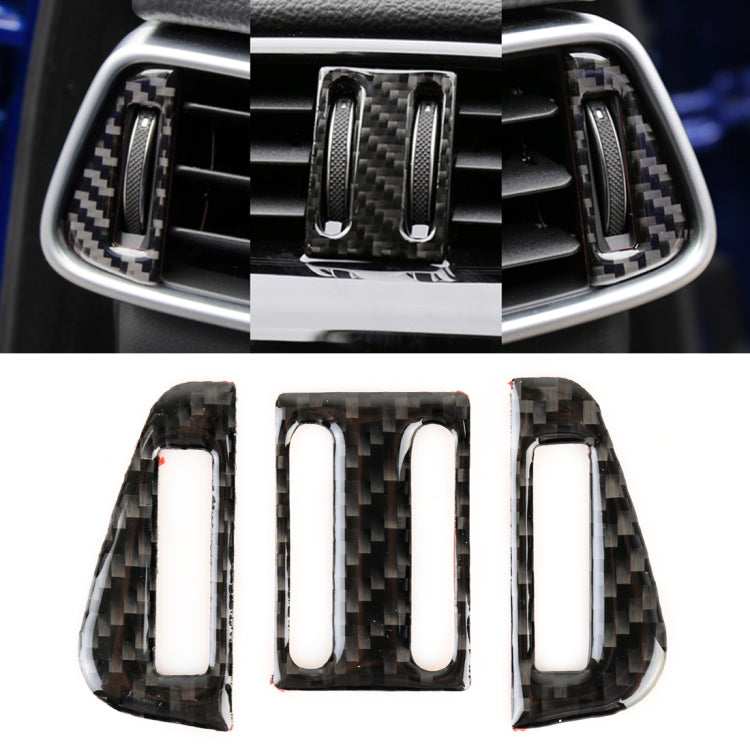 คาร์บอนไฟเบอร์รถ Air Outlet สติกเกอร์ตกแต่งสำหรับ Jaguar F-PACE, Air Outlet
