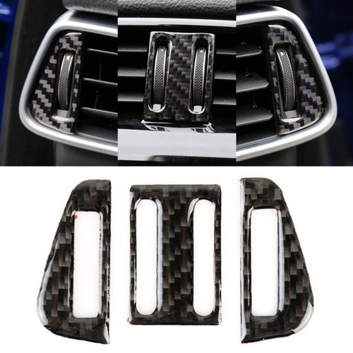 คาร์บอนไฟเบอร์รถ Air Outlet สติกเกอร์ตกแต่งสำหรับ Jaguar F-PACE, Air Outlet