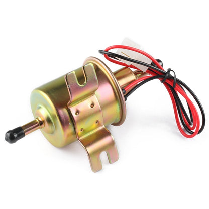 HEP-02A Universal รถ 24V ปั๊มเชื้อเพลิงแบบอินไลน์แรงดันต่ำปั๊มเชื้อเพลิงไฟฟ้า, 24V (Silver)