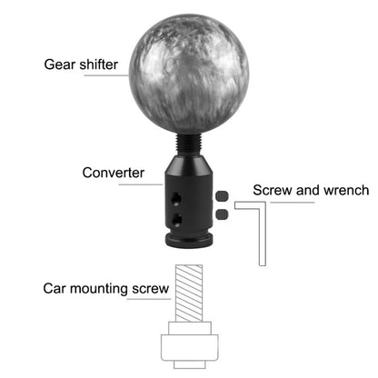 รถเกลียว Shifter เกียร์ SHIFT KNOB ADAPTER 12x1.25