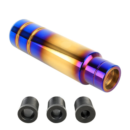 เปลวไฟสากลที่มีสีสันแถบยาวรูปร่างรถเกียร์เปลี่ยนลูกบิดดัดแปลง Shifter คันโยก, ความยาว: 13 ซม, Length: 13cm
