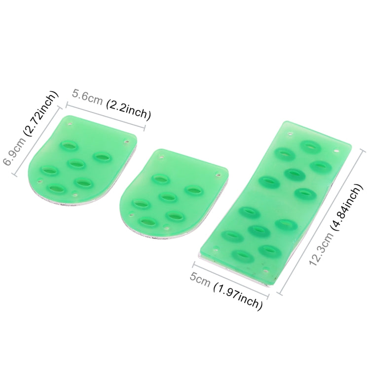 3 in 1 Small Luminous Non-SLIP เกียร์อัตโนมัติรถเหยียบเท้าเบรค Pad ชุด, 3 in 1