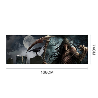 สติกเกอร์ตกแต่งหน้าต่างด้านหลังรถยนต์ Scythe Death Pattern Horror Series ขนาด: 168 x 74 ซม, Size: 168 x 74cm (Scythe Death)