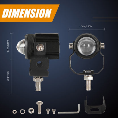 2 ชิ้น DC9-36V / 20W / 6000K / 3000K / 2000LM รถจักรยานยนต์ไฟหน้าสองสี / ไฟตัดหมอก, 20W