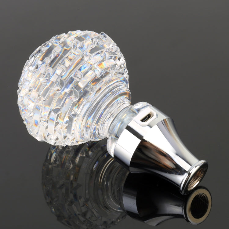 Universal รถ Nest รูปคริสตัลหัวเกียร์เกียร์ SHIFT KNOB พร้อมแสง, 4