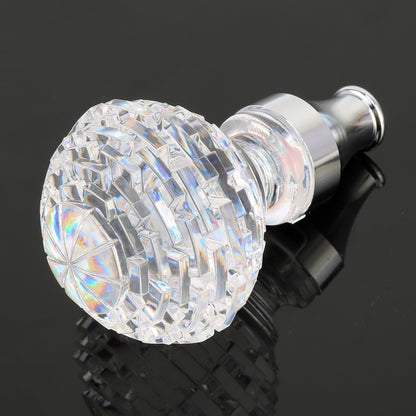 Universal รถ Nest รูปคริสตัลหัวเกียร์เกียร์ SHIFT KNOB พร้อมแสง, 4