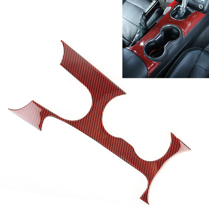รถคาร์บอนไฟเบอร์ถ้วยน้ำแผงสติกเกอร์ตกแต่งสำหรับ Ford Mustang, Water Cup Panel