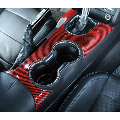 รถคาร์บอนไฟเบอร์ถ้วยน้ำแผงสติกเกอร์ตกแต่งสำหรับ Ford Mustang, Water Cup Panel