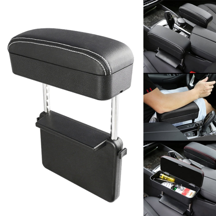 Universal รถ PU หนังห่อกล่องเบาะรถกล่อง Mat พร้อมกล่องเก็บ, 1pc(Black), 1pc (Black Red), 1pc(Black White), 1pc(Grey), 1pc(Beige), 1pc(Brown)