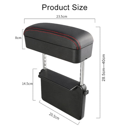 Universal รถ PU หนังห่อกล่องเบาะรถกล่อง Mat พร้อมกล่องเก็บ, 1pc(Black), 1pc (Black Red), 1pc(Black White), 1pc(Grey), 1pc(Beige), 1pc(Brown)