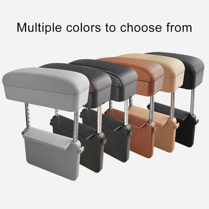 Universal รถ PU หนังห่อกล่องเบาะรถกล่อง Mat พร้อมกล่องเก็บ, 1pc(Black), 1pc (Black Red), 1pc(Black White), 1pc(Grey), 1pc(Beige), 1pc(Brown)