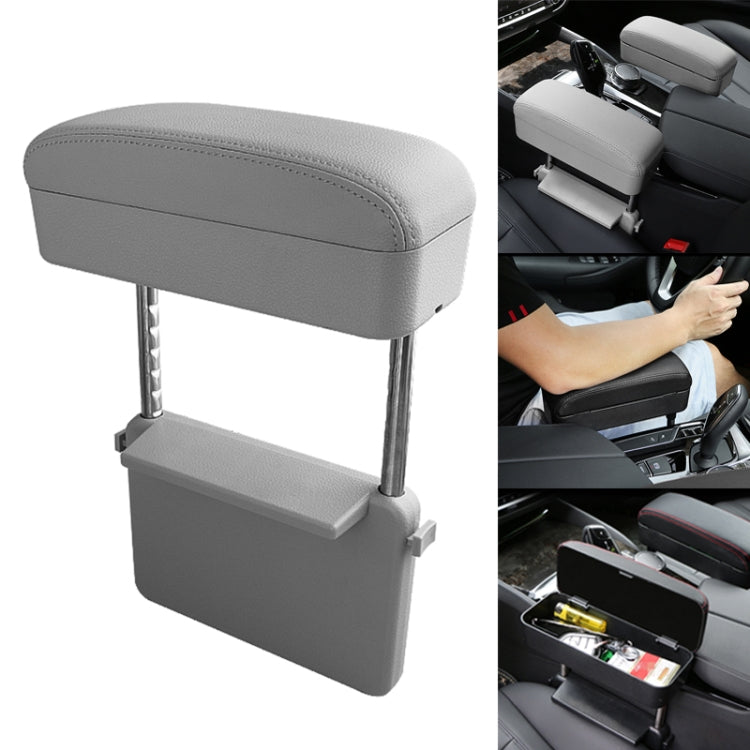 Universal รถ PU หนังห่อกล่องเบาะรถกล่อง Mat พร้อมกล่องเก็บ, 1pc(Black), 1pc (Black Red), 1pc(Black White), 1pc(Grey), 1pc(Beige), 1pc(Brown)