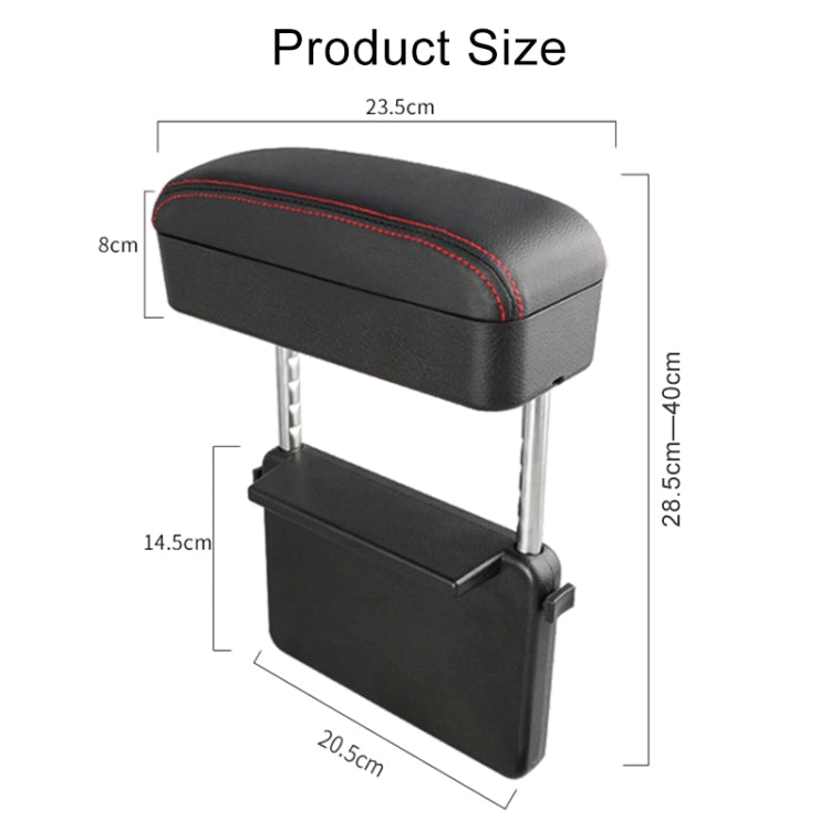 Universal Car Wireless Qi Standard Charger หนัง PU ห่อกล่องเบาะรถกล่อง Mat พร้อมกล่องเก็บ, 1pc(Black), 1pc(Black Red), 1pc(Black White), 1pc(Grey), 1pc(Beige), 1pc(Brown)