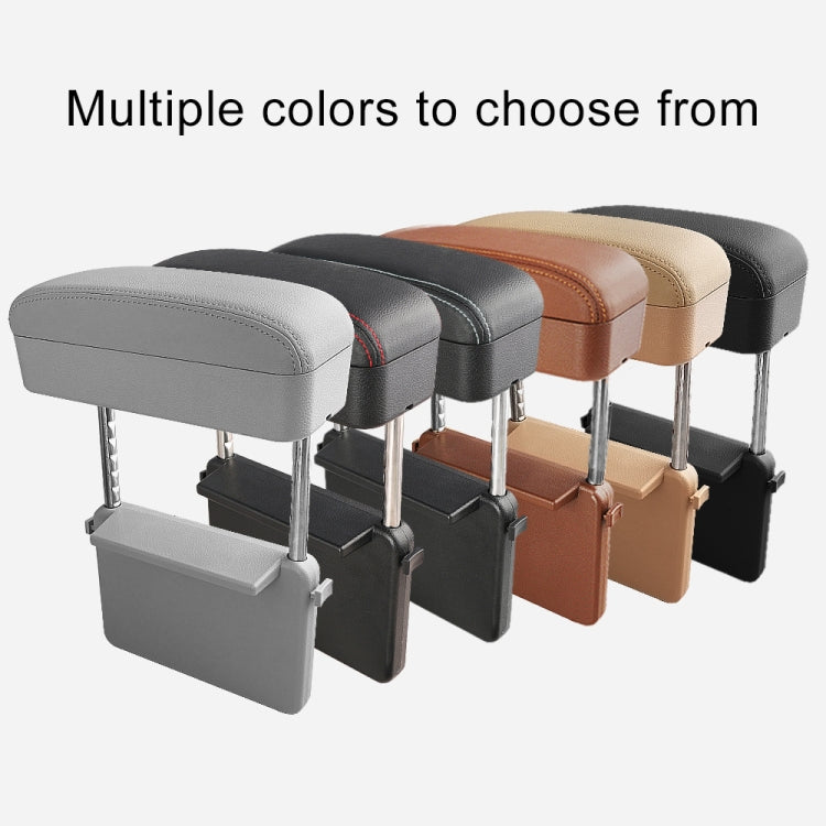 Universal Car Wireless Qi Standard Charger หนัง PU ห่อกล่องเบาะรถกล่อง Mat พร้อมกล่องเก็บ, 1pc(Black), 1pc(Black Red), 1pc(Black White), 1pc(Grey), 1pc(Beige), 1pc(Brown)
