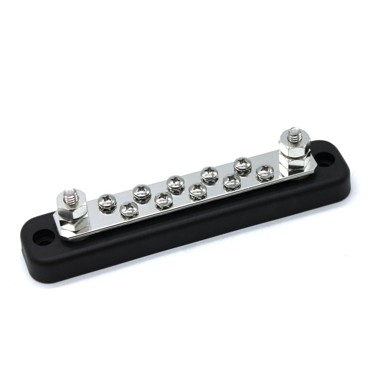 10 Way Power Distribution Bus Bar 10 บิตกล่องกระจายเดี่ยวสำหรับรถยนต์/RV/เรือ, 10-bit