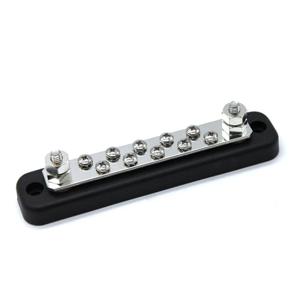 10 Way Power Distribution Bus Bar 10 บิตกล่องกระจายเดี่ยวสำหรับรถยนต์/RV/เรือ, 10-bit