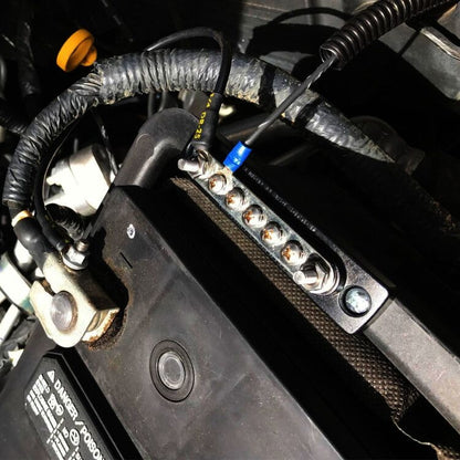 10 Way Power Distribution Bus Bar 10 บิตกล่องกระจายเดี่ยวสำหรับรถยนต์/RV/เรือ, 10-bit