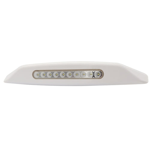 DC 12V 3W 6000K Marine เรือ Caravan RV กันน้ำ LED สปอตไลท์บันไดดาดฟ้าโดมโคมไฟเพดานโคมไฟ, White Shell