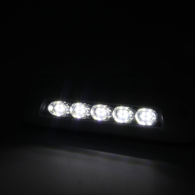 DC 12V 2.6W 6000K IP67 Marine RV กันน้ำ LED บันไดดาดฟ้าโดมโคมไฟเพดาน, สีขาวและฐานยาง, White Shell and Rubber Base