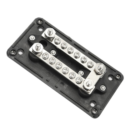 Max DC 48V 100A Heavy-Duty การออกแบบโมดูล Bus Bar 4 M6 / 12 M4 Terminal Studs กล่อง Busbar สำหรับรถยนต์/RV/เรือ, 100A