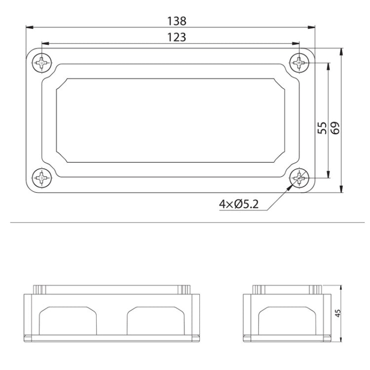 Max DC 48V 100A Heavy-Duty การออกแบบโมดูล Bus Bar 4 M6 / 12 M4 Terminal Studs กล่อง Busbar สำหรับรถยนต์/RV/เรือ, 100A