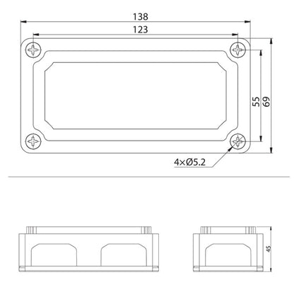 Max DC 48V 100A Heavy-Duty การออกแบบโมดูล Bus Bar 4 M6 / 12 M4 Terminal Studs กล่อง Busbar สำหรับรถยนต์/RV/เรือ, 100A