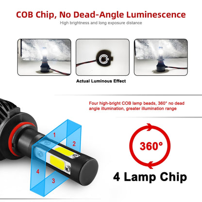 2 ชิ้น S2 H4 / HB2 / 9003 DC9-36V / 25W / 6000K / 2500LM IP68 ไฟหน้ารถ LED, H4 / HB2 / 9003