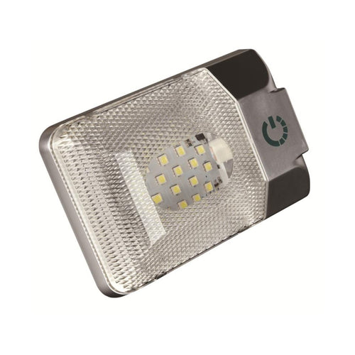 D4376S DC11-18V 3.6W 6000-6500K IP50 24LEDs SMD-5050 Marine RV หรี่แสงได้ LED Dome Light โคมไฟเพดานพร้อม Touch Control, D4376S