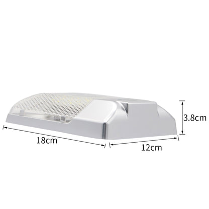 D4376S DC11-18V 3.6W 6000-6500K IP50 24LEDs SMD-5050 Marine RV หรี่แสงได้ LED Dome Light โคมไฟเพดานพร้อม Touch Control, D4376S