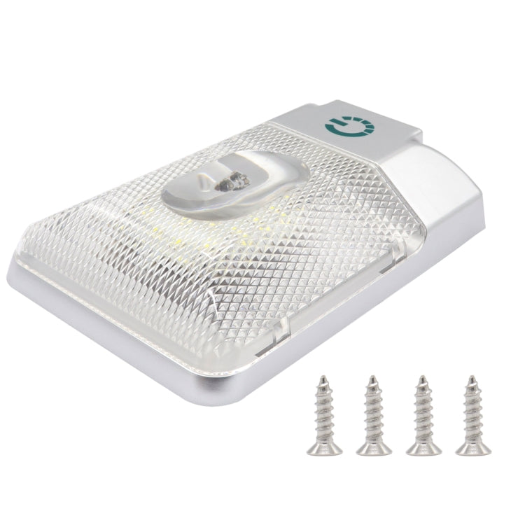 D4376S DC11-18V 3.6W 6000-6500K IP50 24LEDs SMD-5050 Marine RV หรี่แสงได้ LED Dome Light โคมไฟเพดานพร้อม Touch Control, D4376S