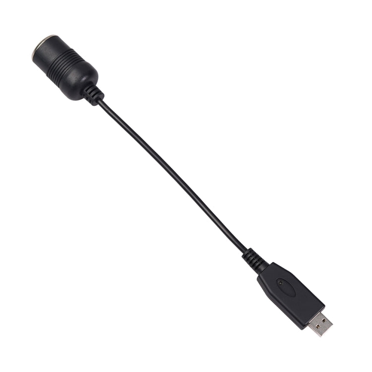 รถแปลงพอร์ต USB รถซ็อกเก็ตไฟแช็กหญิง 5V ถึง 12V Boost Power Adapter CABLE, 5V to 12V