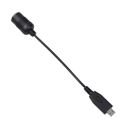 รถแปลงพอร์ต USB รถซ็อกเก็ตไฟแช็กหญิง 5V ถึง 12V Boost Power Adapter CABLE, 5V to 12V