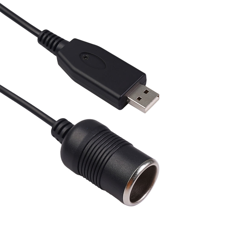 รถแปลงพอร์ต USB รถซ็อกเก็ตไฟแช็กหญิง 5V ถึง 12V Boost Power Adapter CABLE, 5V to 12V