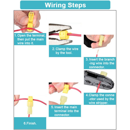 120 in 1 Universal T Shape Push Clamp Solderless ลวด เชื่อมต่อ Fast Wiring Terminal Insulated Joint เชื่อมต่อ ชุด