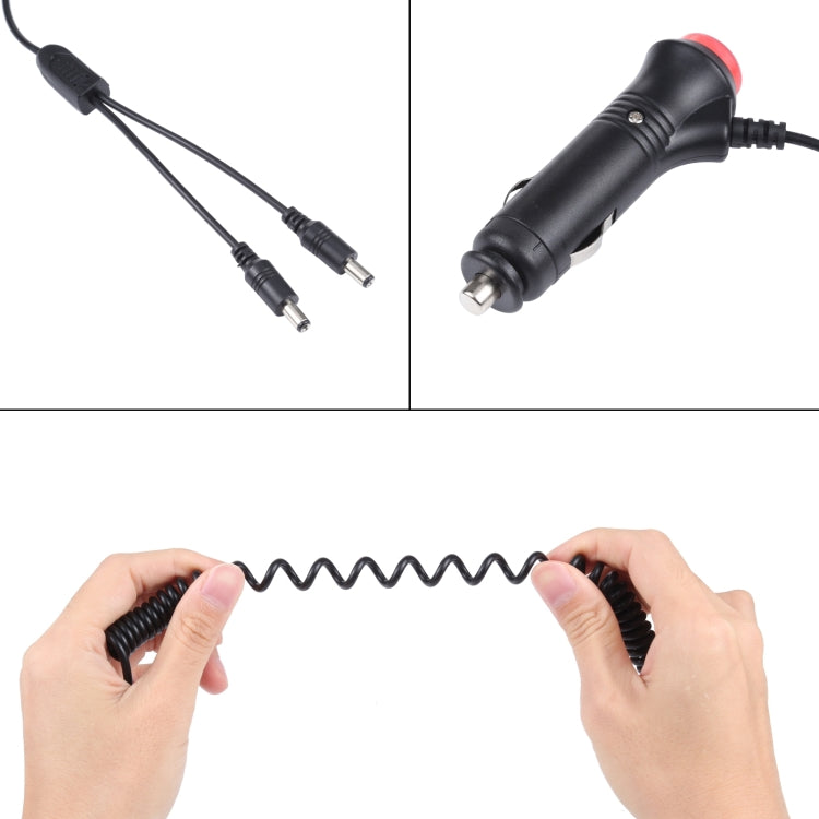 12-24V รถ สวิตช์ไฟแช็กบุหรี่เสียบเข้ากับสายไฟสปริงชาร์จ DC5.5x2.1 มม, Switch Plug