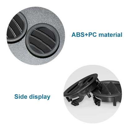 รถด้านซ้ายแดชบอร์ดขนาดเล็ก Air Outlet Circular เครื่องปรับอากาศ Outlet สำหรับ Mercedes-Benz C Class W204, Left Side for W204 (Black), Left Side for W204 (Brown)