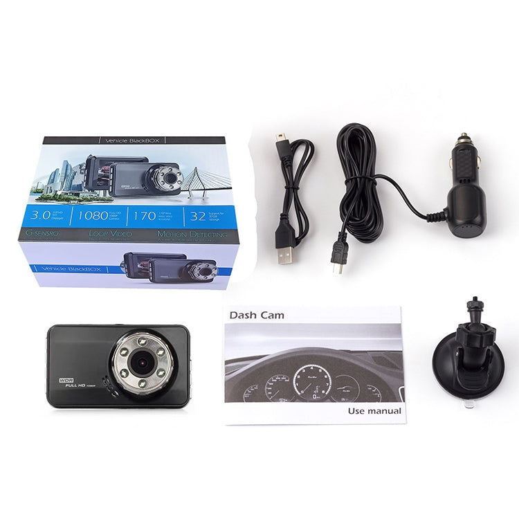 T638 รถ DVR USB เครื่องบันทึกการขับขี่ที่ซ่อนอยู่ HD Night Vision จอภาพวิดีโอย้อนกลับ, T638