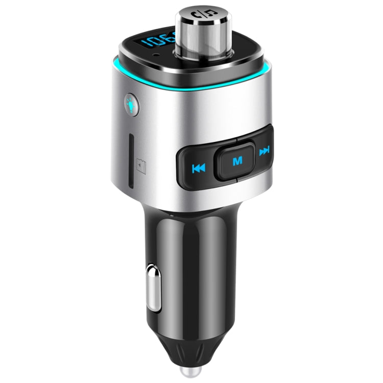 BC42 บลูทู ธ 5.0 มัลติฟังก์ชั่นรถโคมไฟบรรยากาศสีสันสดใสเครื่องเล่น MP3 รองรับการ์ด TF และดิสก์ U และ FM, BC42