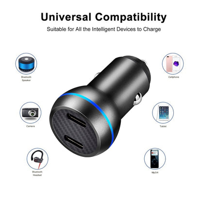 ACC-580 PD 40W พอร์ต Dual Type-C / USB-C ที่ชาร์จในรถยนต์แบบชาร์จเร็ว, ACC-580