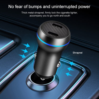 ACC-580 PD 40W พอร์ต Dual Type-C / USB-C ที่ชาร์จในรถยนต์แบบชาร์จเร็ว, ACC-580