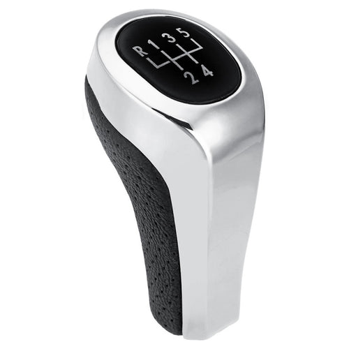 รถ 5-speed Matte Silver Gear Shift Lever Knob สำหรับ BMW, 5-speed Matte Silver