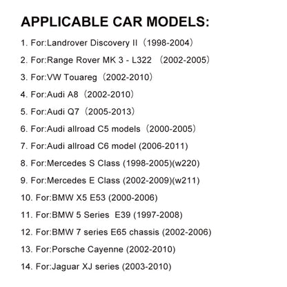 ชุดซ่อมปั๊มคอมเพรสเซอร์แอร์ระงับรถยนต์สำหรับ BMW / Land Rover / Porsche / Mercedes-Benz, BX101382