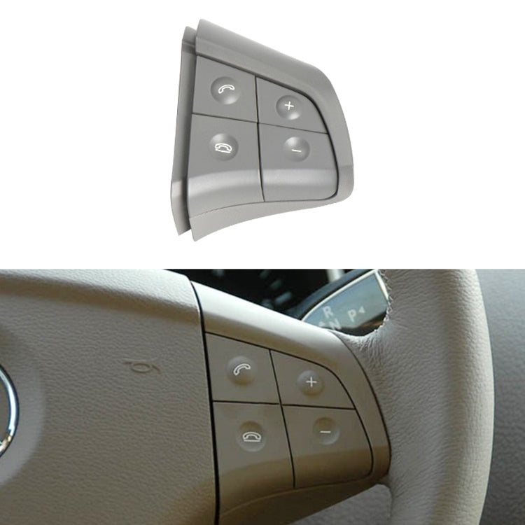 รถด้านขวา 4 ปุ่มพวงมาลัยปุ่มสวิทช์แผง 1648200110 สำหรับ Mercedes-Benz W164,ขับรถซ้าย, Right Side 4-button (Black), Right Side 4-button (Coffee), Right Side 4-button (Grey)