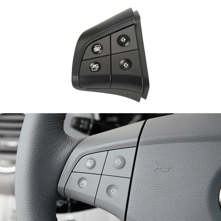 รถด้านซ้าย 4 ปุ่มพวงมาลัยปุ่มสวิทช์แผง 1648200010 สำหรับ Mercedes-Benz W164,ขับรถซ้าย, Left Side 4-button (Black), Left Side 4-button (Coffee), Left Side 4-button (Grey)