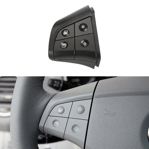 รถด้านซ้าย 4 ปุ่มพวงมาลัยปุ่มสวิทช์แผง 1648200010 สำหรับ Mercedes-Benz W164,ขับรถซ้าย, Left Side 4-button (Black), Left Side 4-button (Coffee), Left Side 4-button (Grey)