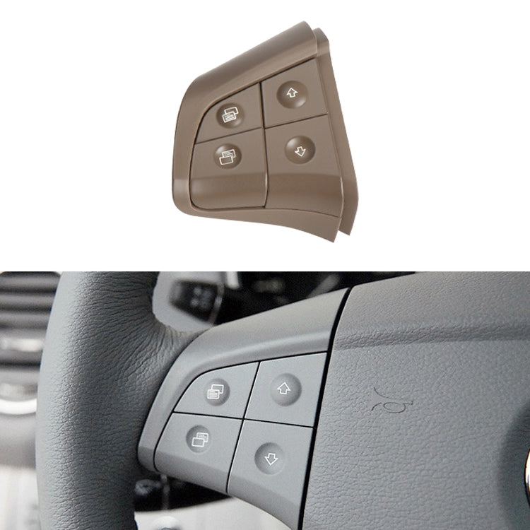 รถด้านซ้าย 4 ปุ่มพวงมาลัยปุ่มสวิทช์แผง 1648200010 สำหรับ Mercedes-Benz W164,ขับรถซ้าย, Left Side 4-button (Black), Left Side 4-button (Coffee), Left Side 4-button (Grey)
