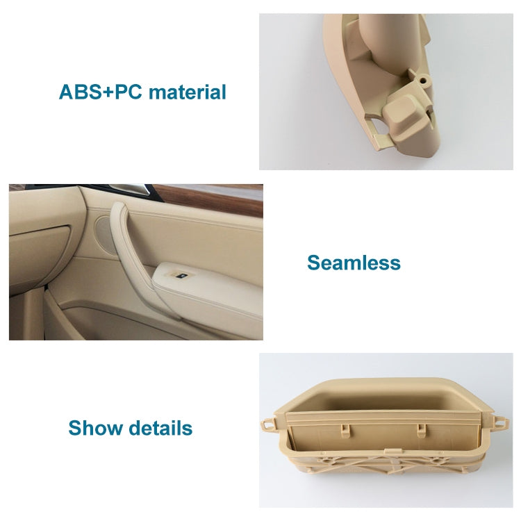 รถด้านหน้าขวาภายในประตูจับดึงฝาครอบ 5141 7394 519-1 สำหรับ BMW X3 X4,ขับรถซ้าย, Front Right Inside (Black), Front Right Inside (Beige)