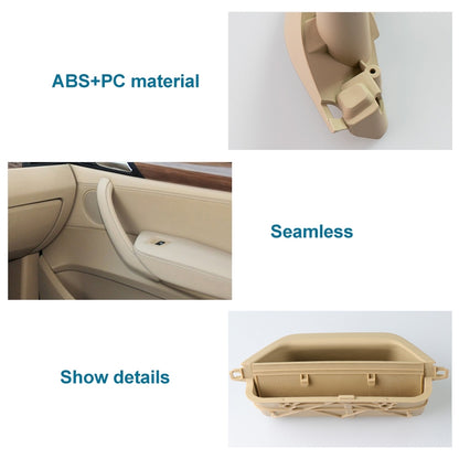 รถด้านหน้าขวาภายในประตูจับดึงฝาครอบ 5141 7394 519-1 สำหรับ BMW X3 X4,ขับรถซ้าย, Front Right Inside (Black), Front Right Inside (Beige)