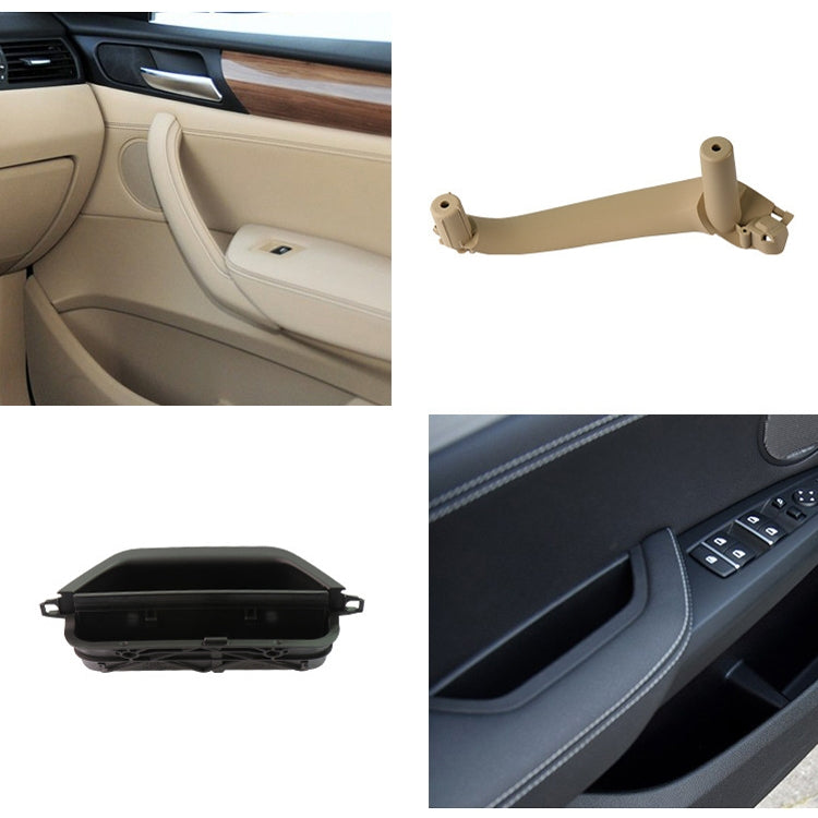 รถด้านหน้าขวาภายในประตูจับดึงฝาครอบ 5141 7394 519-1 สำหรับ BMW X3 X4,ขับรถซ้าย, Front Right Inside (Black), Front Right Inside (Beige)